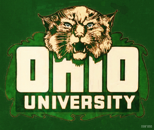 Vintage Ohio Bobcat Art