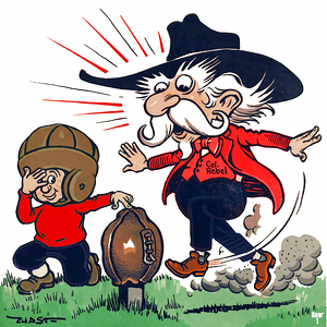 Vintage Colonel Reb Ole Miss Cartoon Art