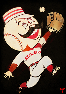 Fifties Mr. Redlegs Mascot Art