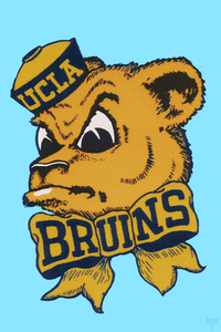 Vintage UCLA Bruins Sailor Mascot Cartoon Logo Art