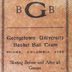 Vintage Georgetown Hoyas Basketball Art