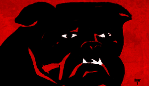 Vintage Georgia Bulldog Remix Art