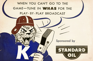 Vintage Kentucky Wildcat WHAS Radio Advertisement