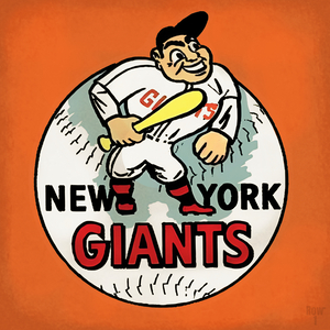 Vintage New York Giants Baseball Art