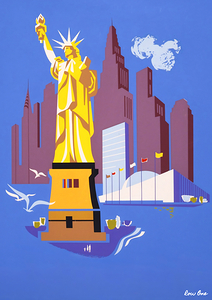 vintage new york travel poster art
