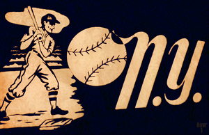 NY Ballplayer Art