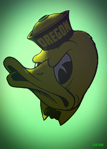 Vintage Oregon Duck Sailor Mascot Remix