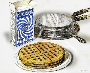 Vintage Pillsbury Waffles Art