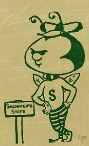 vintage sacramento state hornet art row1