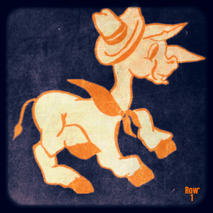 Vintage Texas Western Burro Mascot Art