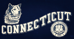 Vintage Connecticut Huskies Art