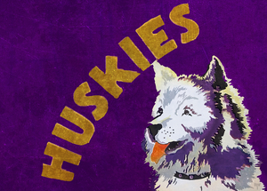 Vintage Thirties Washington Huskies Art