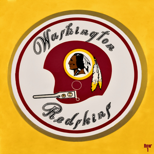 Vintage Washington Redskins Helmet Art