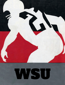 Vintage Washington State Football Art