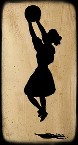 Early 1900s Womens Basketball Art