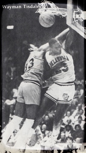 1982 Wayman Tisdale Oklahoma Sooners Viewfinder Basketball Art