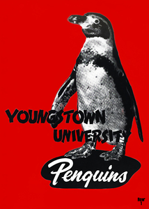 Vintage Youngstown University Penguins Art