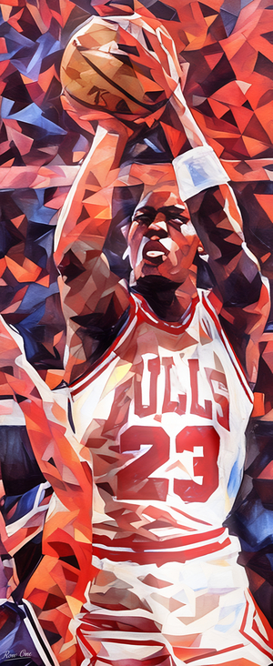 Michael Jordan Jump Shot Painting