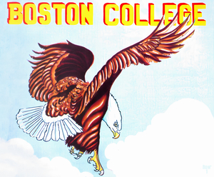 1960s Boston College Eagle Art