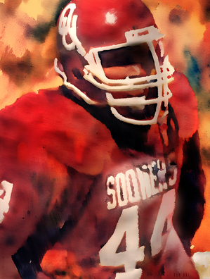 brian bosworth oklahoma football art