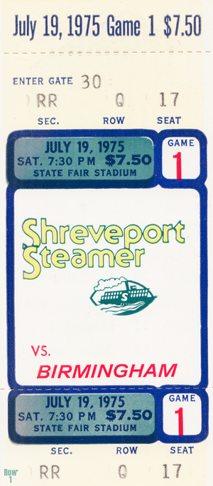 1975 Birmingham vs. Shreveport Steamer