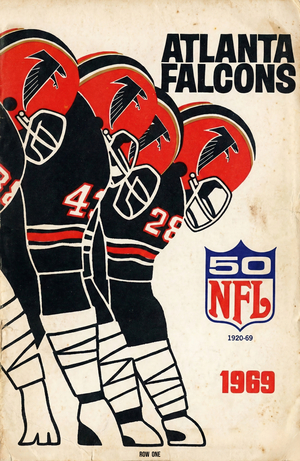 1969 Atlanta Falcons Throwback Art