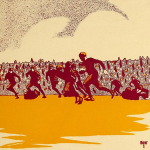 early 1900s football art