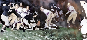 1939 LSU vs. Ole Miss Football Art