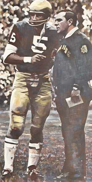 1967 Notre Dame Football Art
