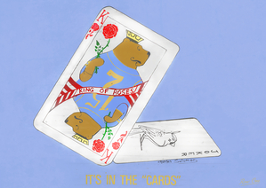 1970s UCLA Bruin Playing Cards Cartoon Art