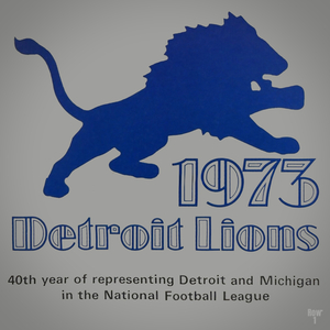 1973 Detroit Lions Cover Art