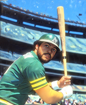 1974 Oakland Athletics Slugger Reggie Jackson
