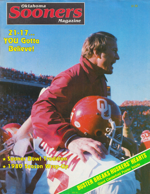 1981 Oklahoma Sooners Magazine Cover Art