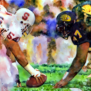 1980s Cal vs. Stanford Big Game Painting