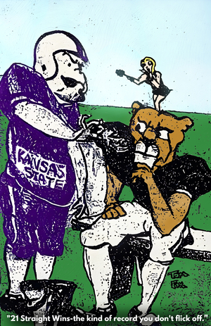 1969 Penn State Football Cartoon Art 