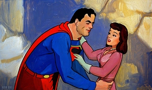 1940s Superman Cartoon Art