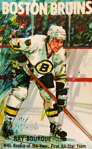 1980 Boston Bruins Hockey Art