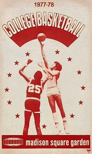 1977 College Basketball Art