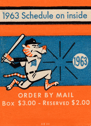 1963 Detroit Tigers Cartoon Art