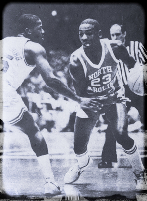 1982 Michael Jordan North Carolina Art by Row One Brand