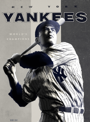 Yankees World Champs Art
