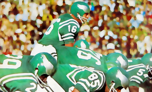 Philadelphia Eagles Throwback Football Art