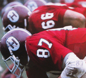 Retro Harvard Football Photo