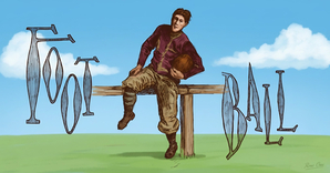 Early 1900s Football Player on Bench