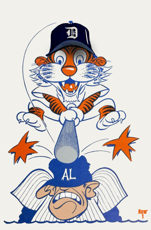 Detroit Tigers Cartoon Art Remix