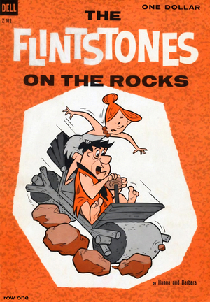 1961 The Flintstones on the Rocks Comic Book Art