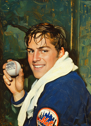 1971 Tom Seaver Art Print - Vintage Mets Baseball Decor | Row One Brand