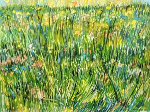 Van Gogh Patch of Grass Remix Art