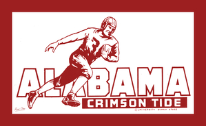Alabama Crimson Tide Art | Vintage Football