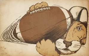1970s Funny Penn State Football Cartoon Art 